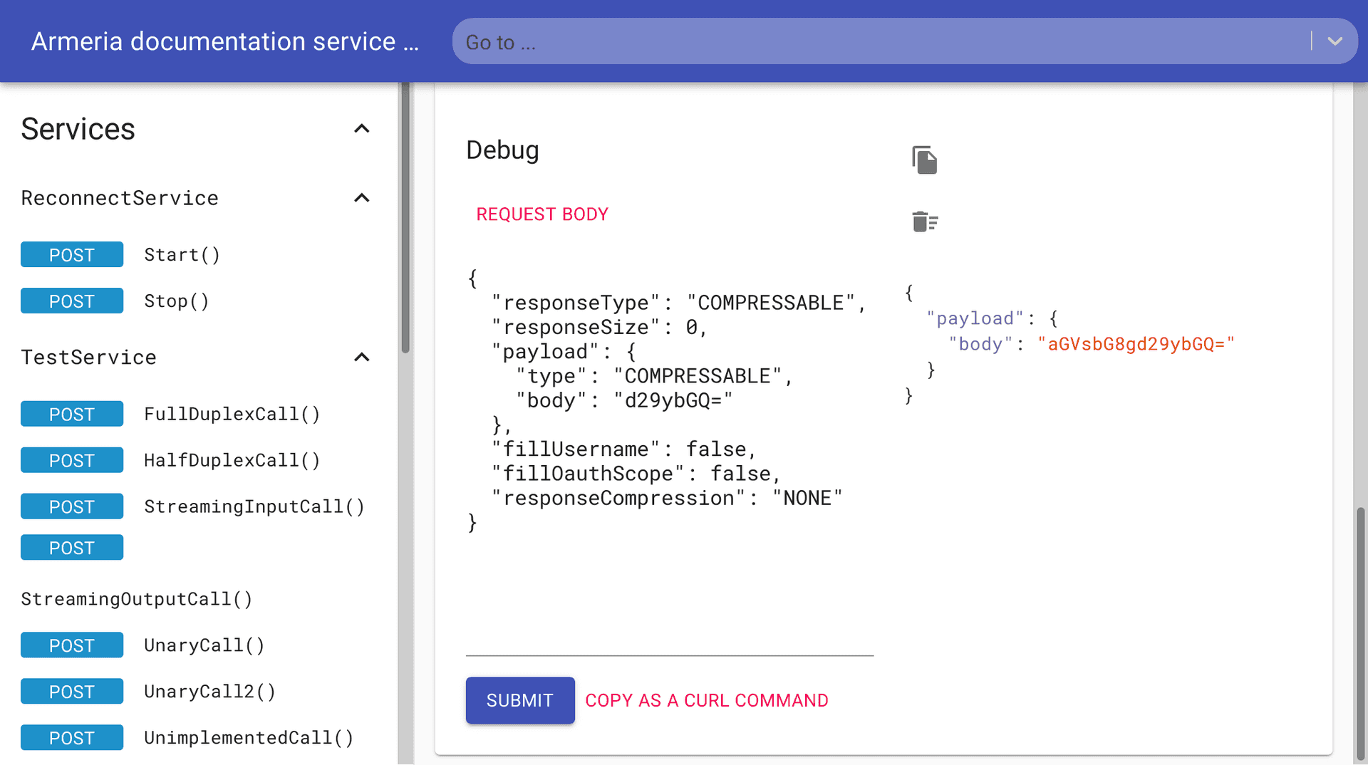 DocService screenshot